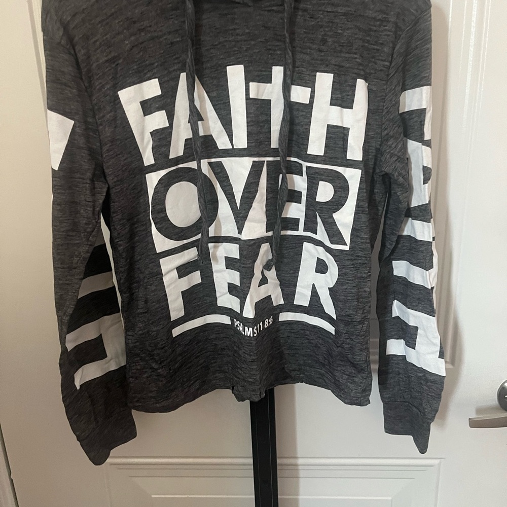 On Fire Charcoal Gray Hoodie